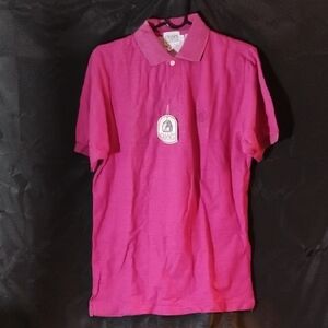 Vintage Chaps Pink Cotton Polo Shirt